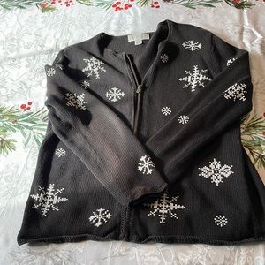 Casual Corner Annex snowflake sweater